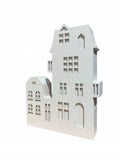 Domek Drewniany Biały 13X9 Cm